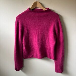 Rabbit Hair/Lambs Wool Blend Turtleneck Sweater